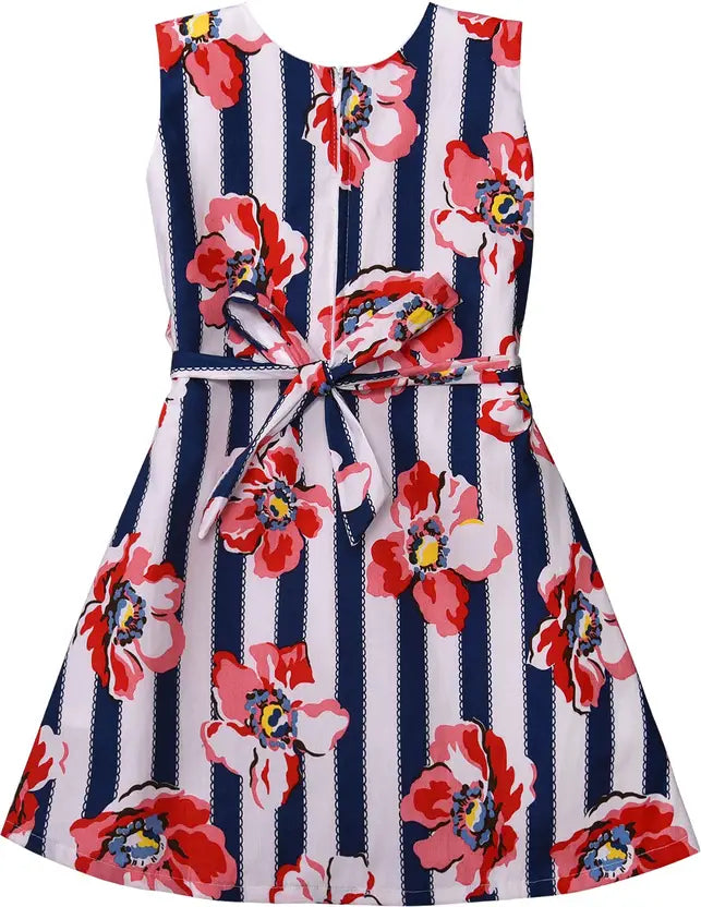 Girls Midi/Knee Length Casual Dress ctn341rd