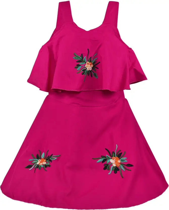 Girls Midi/Knee Length Casual Dress csl244t