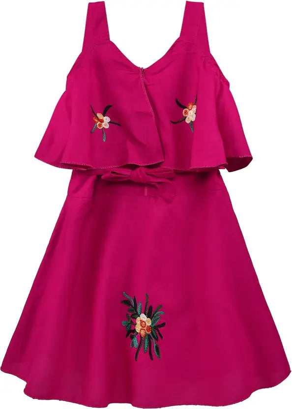 Girls Midi/Knee Length Casual Dress csl244t