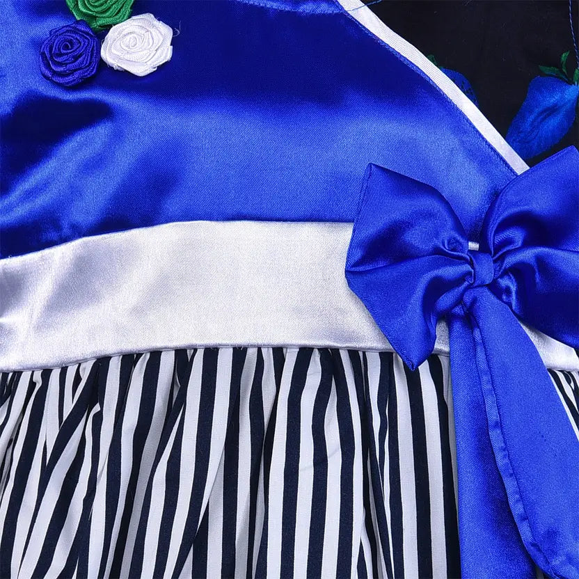 Baby Girls Midi/Knee Length Casual Dress ctn324blu