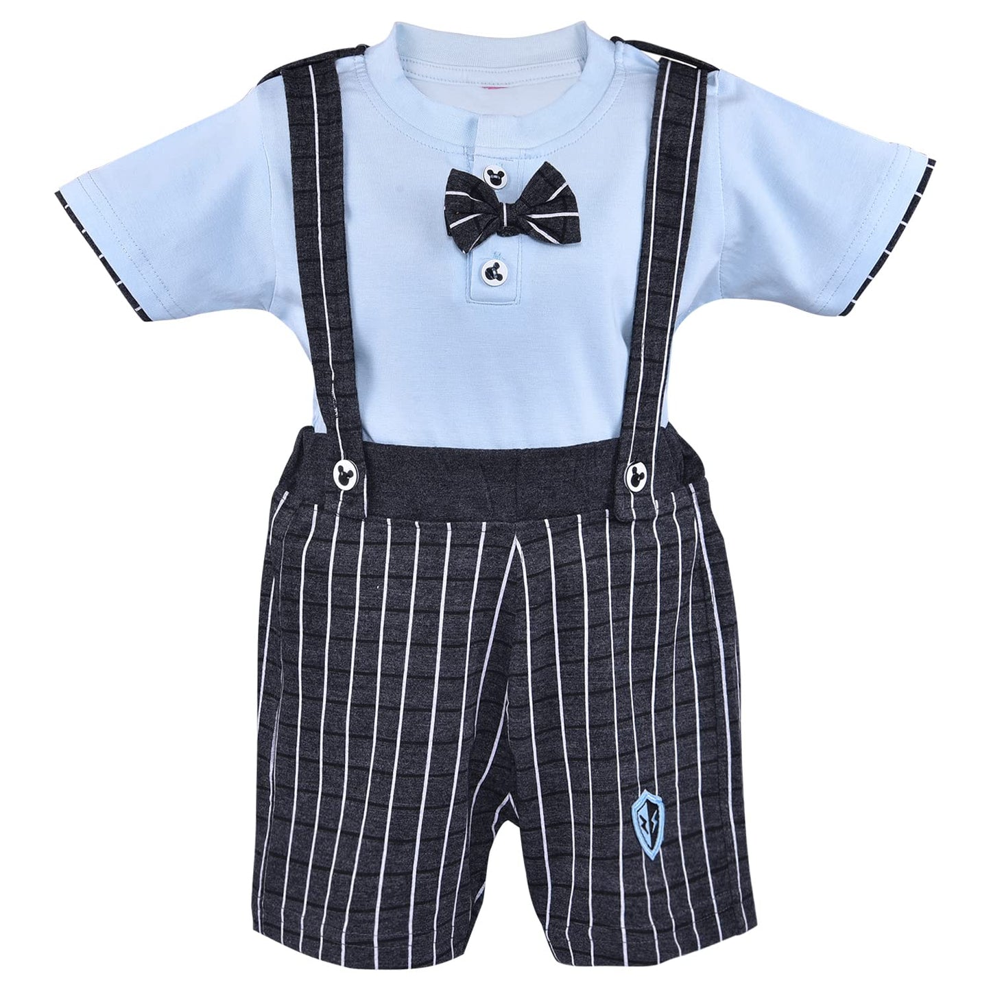 Baby Boys Dungaree Dress For Boys-(bt102blu)