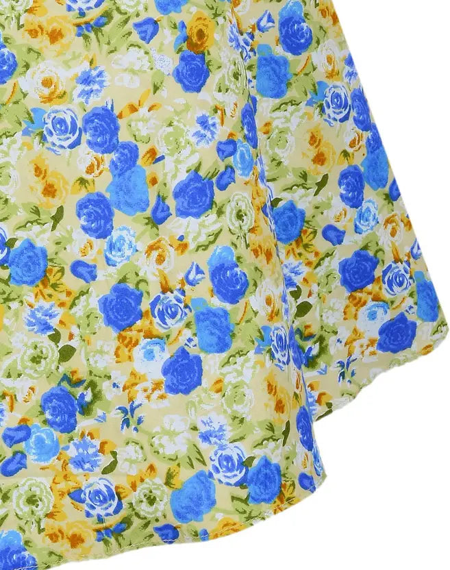 Girls Midi/Knee Length Party Dress ctn254blu