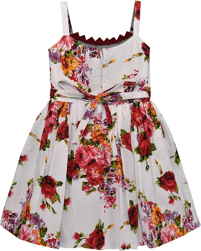 Girls Midi/Knee Length Casual Dress ctn308rd