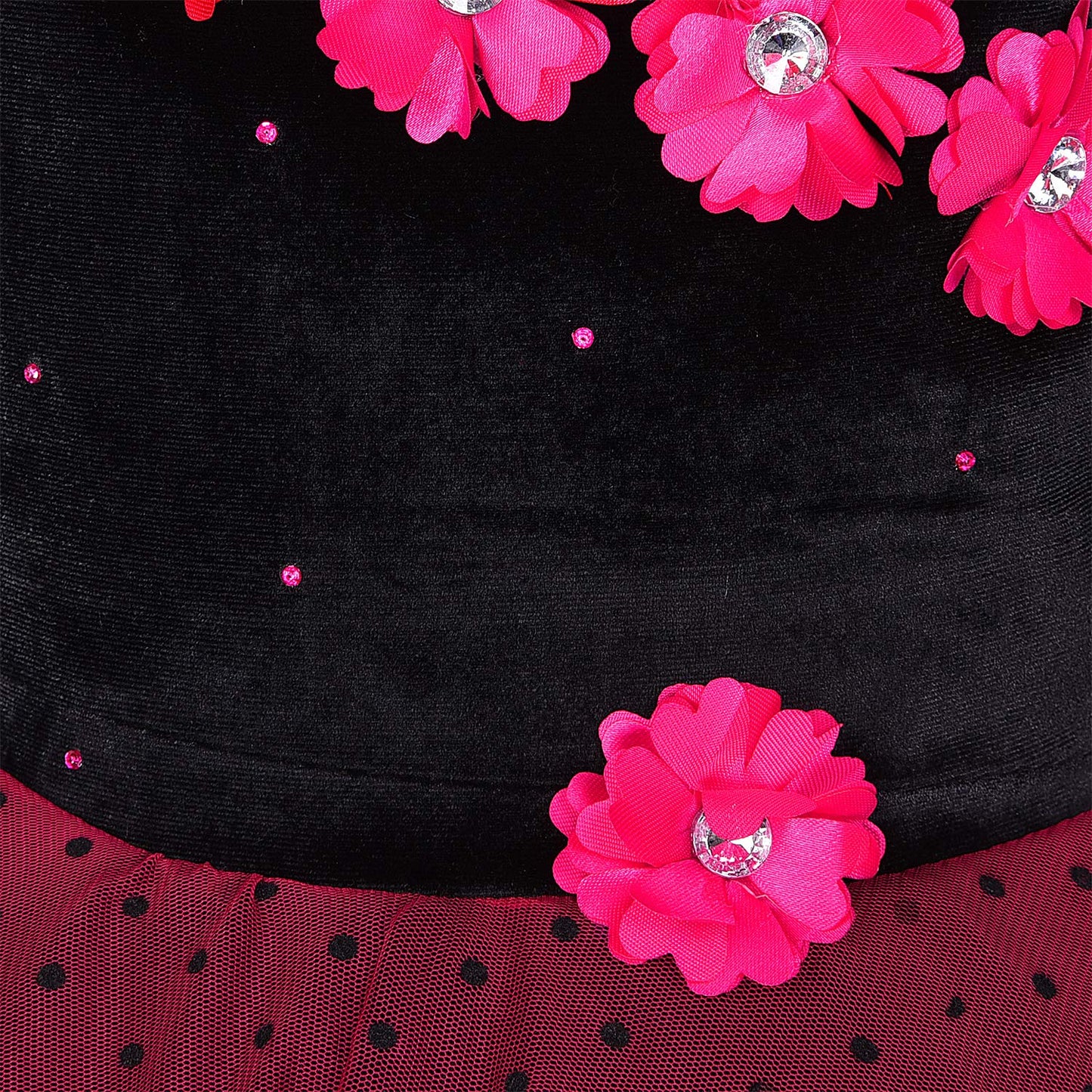 Baby Girls Frock Birthday Dress for Girls - Net - (bxa199pnk)