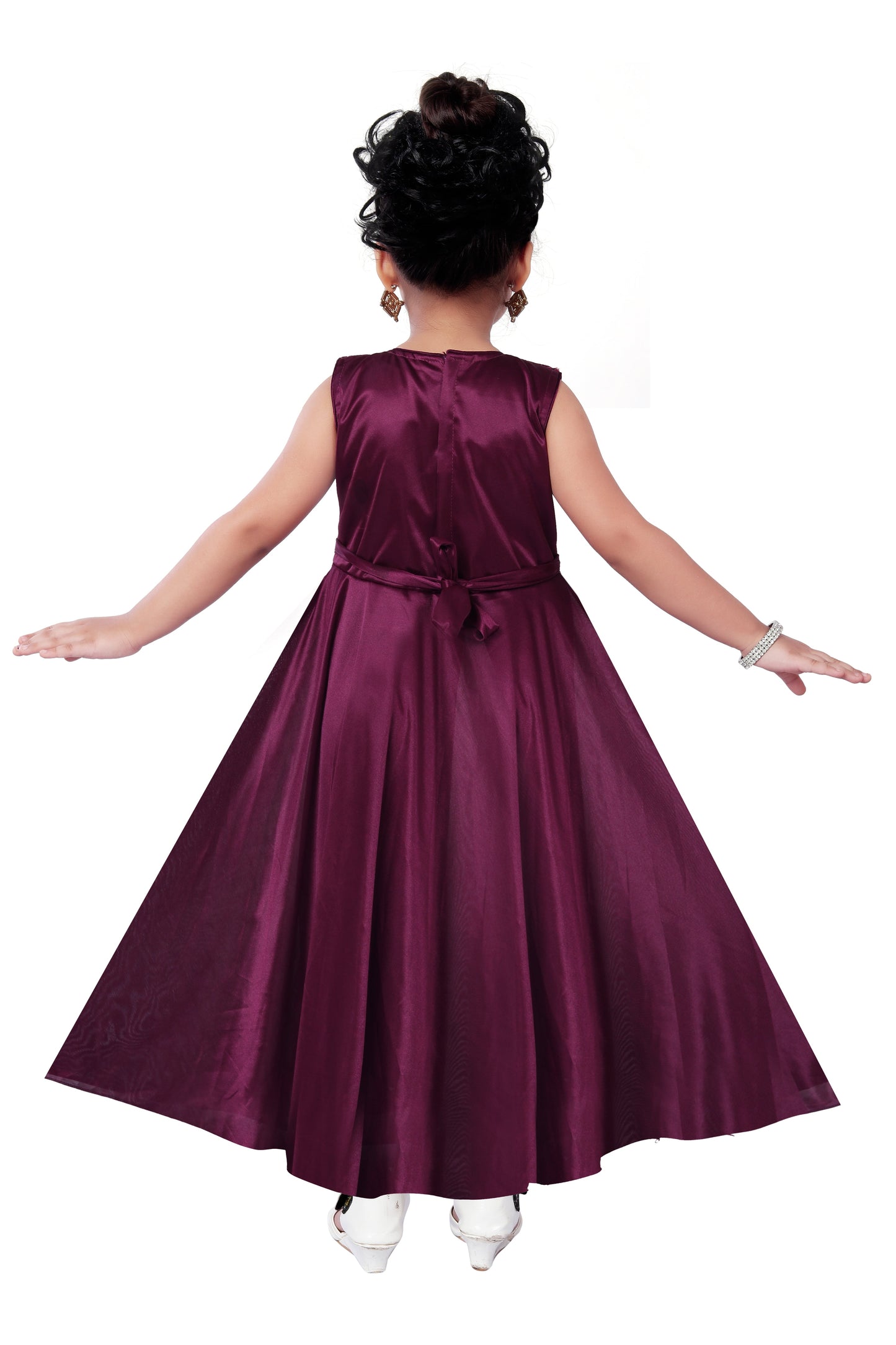 Women Partywear Long Dress Gown DN - (LF138)-ppl