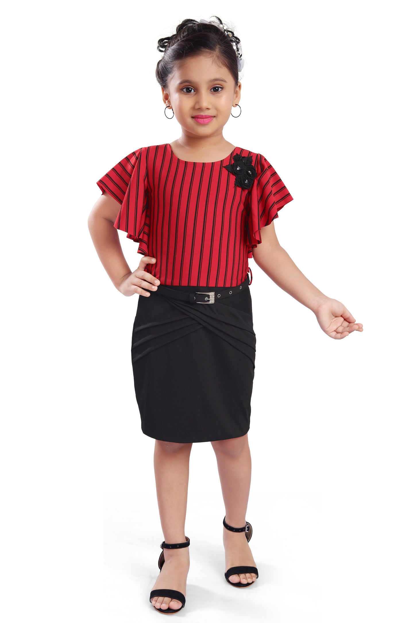 Baby Girls Partywear Frocks Dress For Girls (fe2916rd)