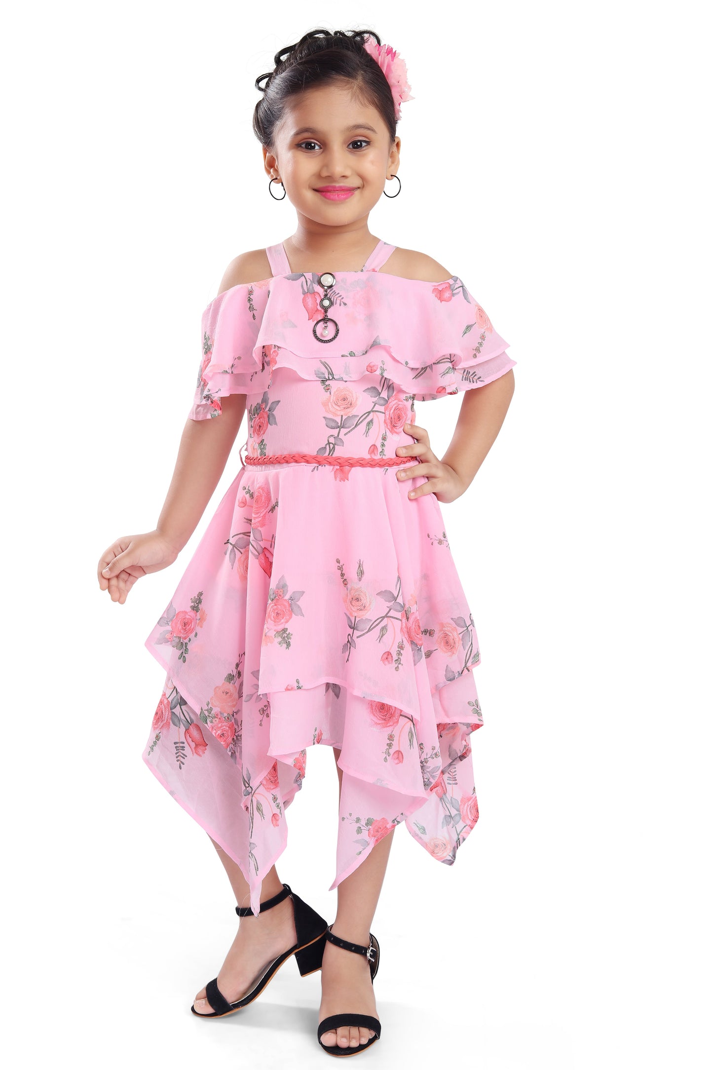 kids Birthday Frock Dress (stn769bpnk)