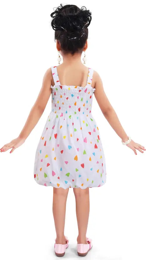 Girls Midi/Knee Length Casual Dress csl242bpnk