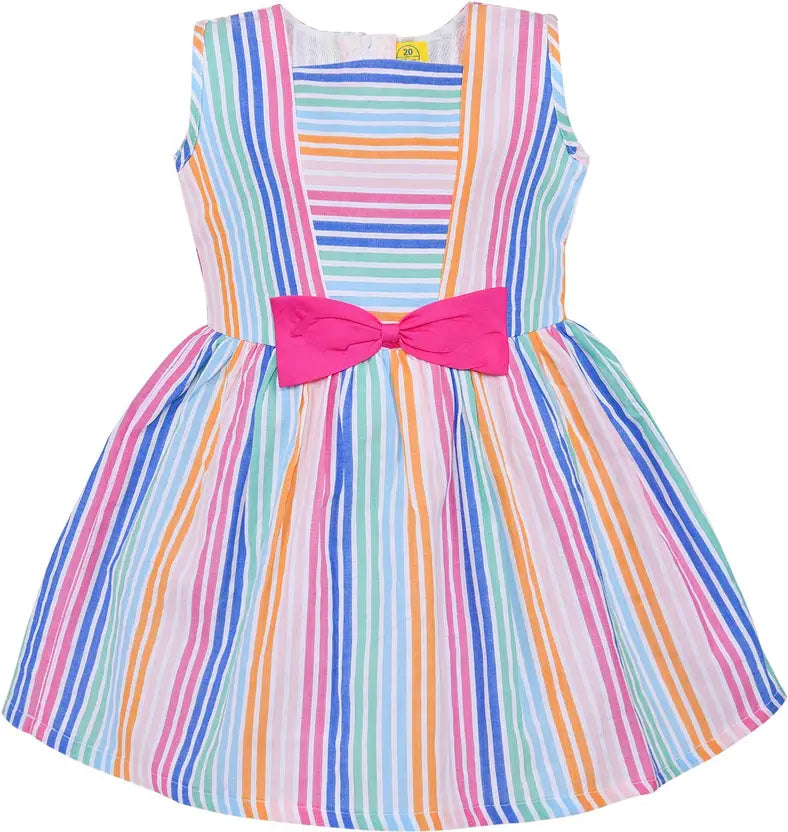 Girls Midi/Knee Length Casual Dress ctn517mlti