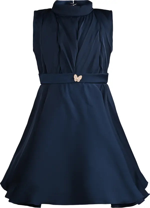 Girls Midi/Knee Length Party Dress stn885nb