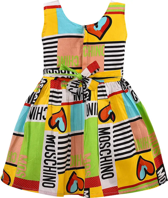 Girls Midi/Knee Length Casual Dress ctn399rd