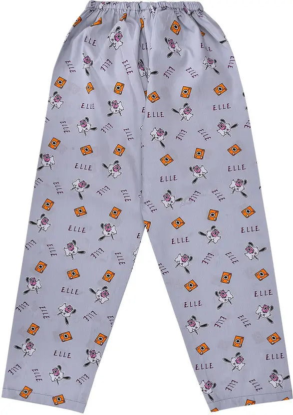 Girls Printed Cotton Blend Kids Nightwear