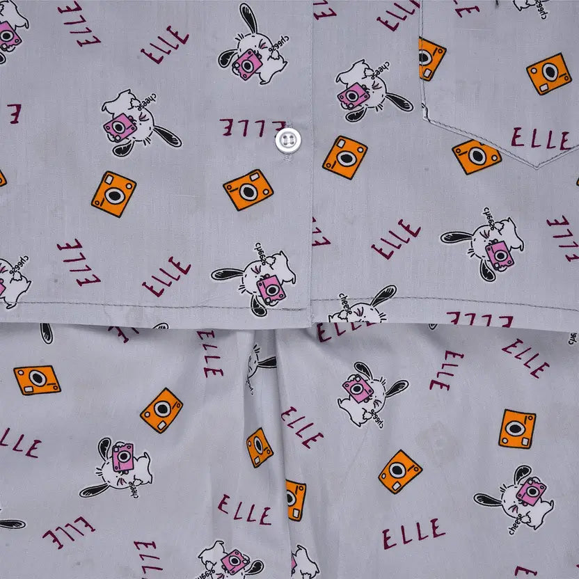 Girls Printed Cotton Blend Kids Nightwear