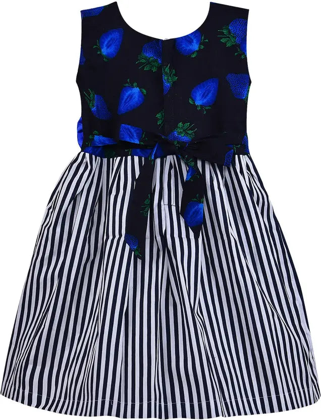 Baby Girls Midi/Knee Length Casual Dress ctn324blu