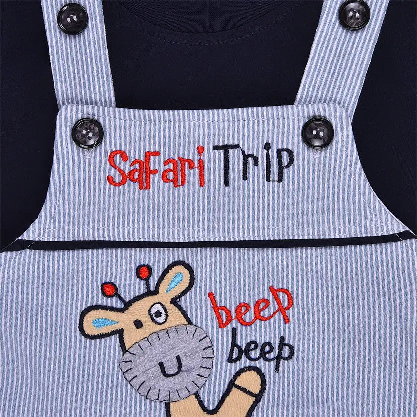 Baby Boys Casual T-shirt Dungaree hdr2045blu
