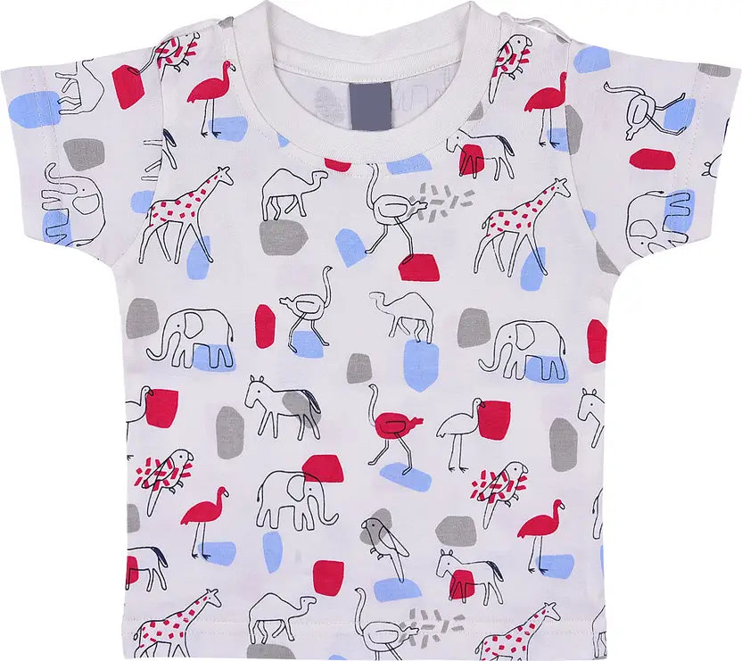 Baby Boys Casual T-shirt Dungaree hdr630rd