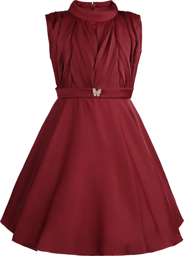 Baby Girls Midi/Knee Length Party Dress stn885mrn