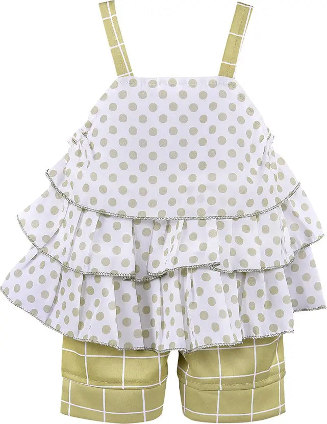 Girls Casual Top Shorts csl351grn