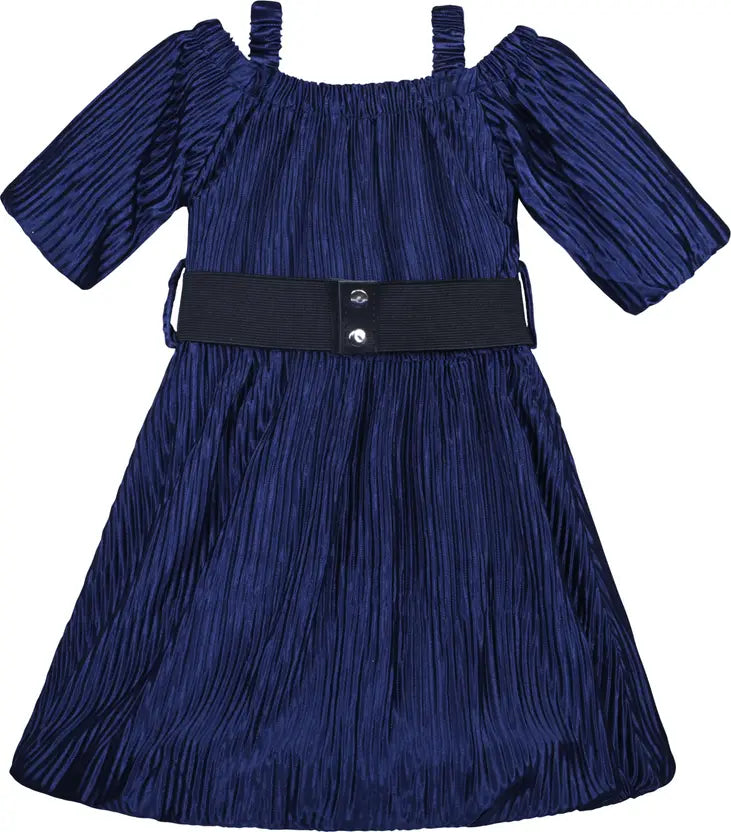 Girls Midi/Knee Length Belt Party Dress