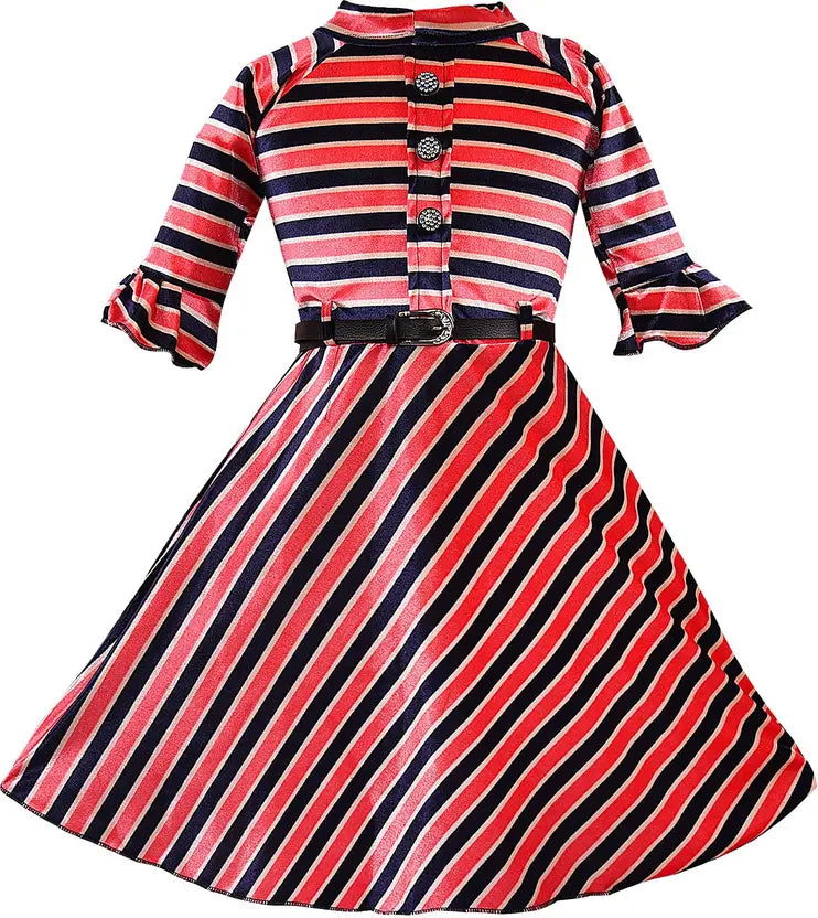 Girls Midi/Knee Length Casual Dress fm12rd