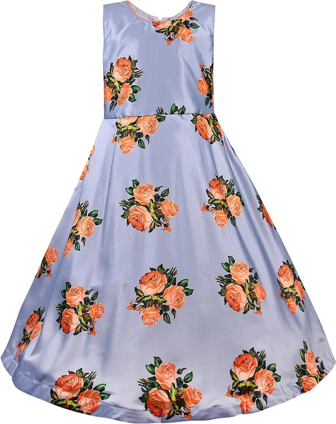 Girls Maxi/Full Length Casual Dress LF174y