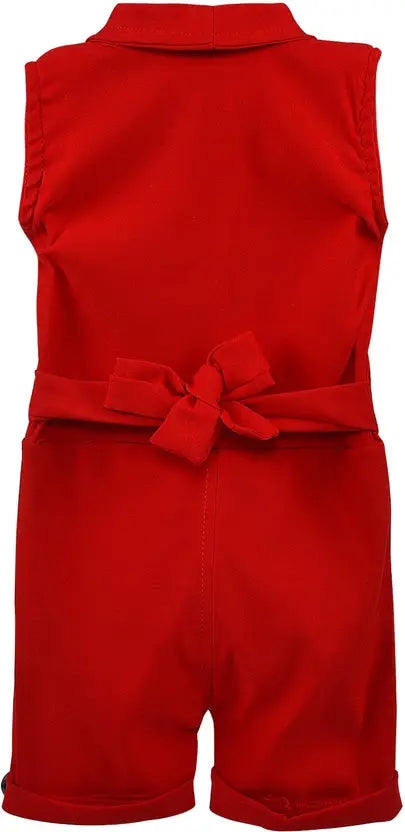 Girls Party Knee Length Jumpsuit csl255rd