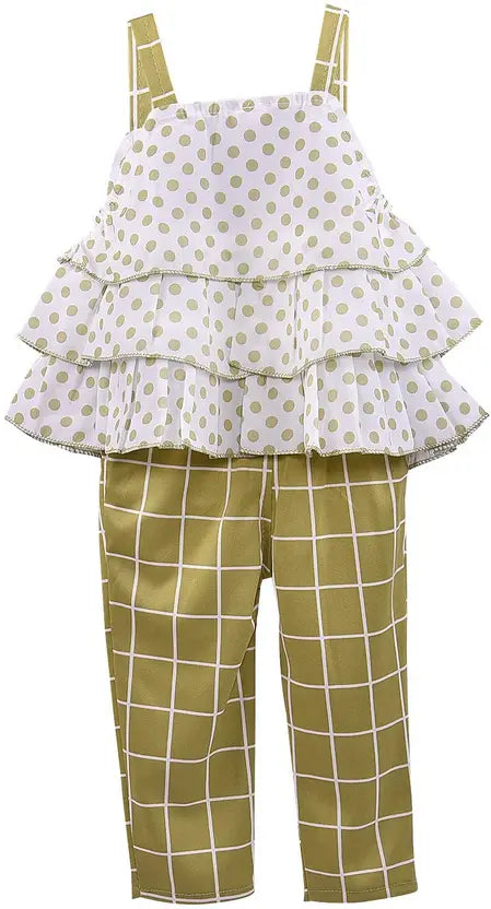 Girls Polka Dot 2 pc Set csl288grn