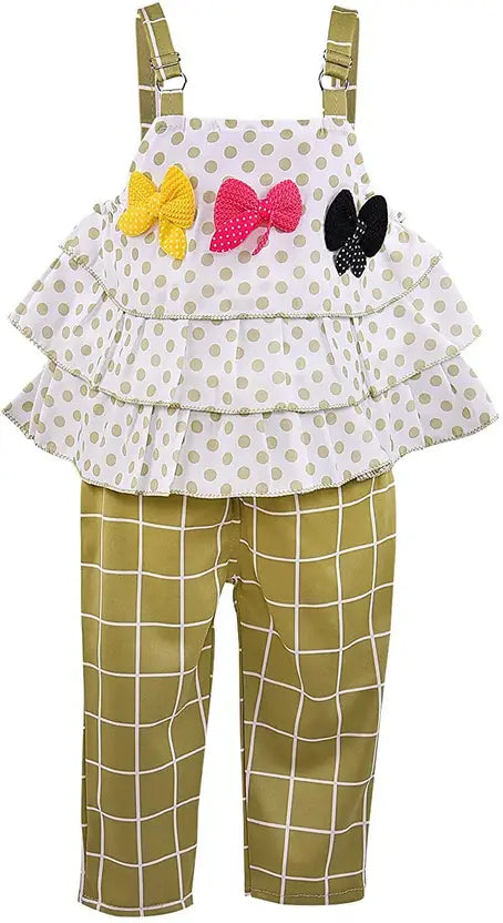 Girls Polka Dot 2 pc Set csl288grn