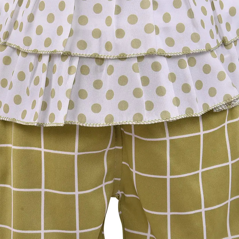 Girls Polka Dot 2 pc Set csl288grn