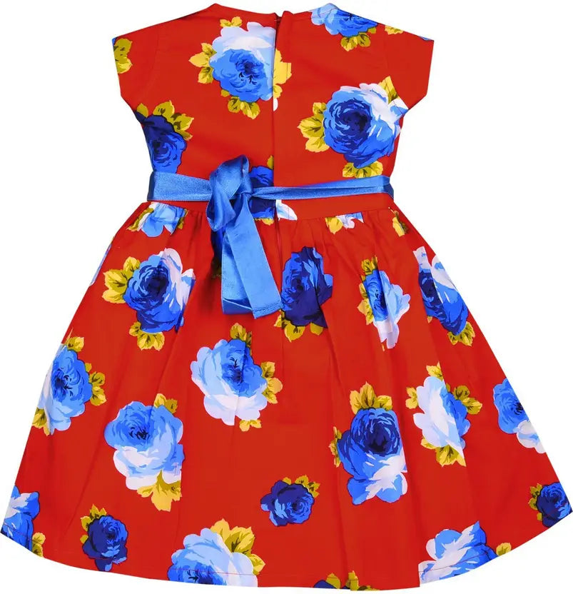 Girls Midi/Knee Length Casual Dress ctn156rd