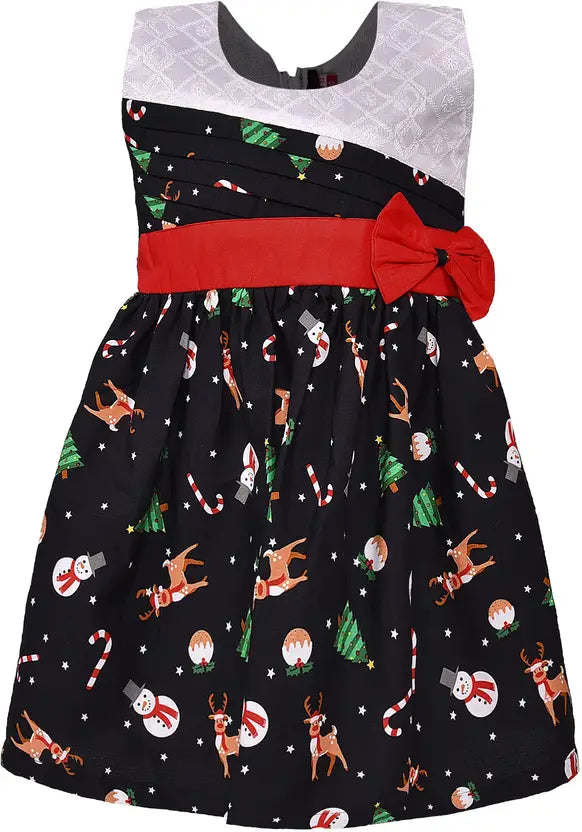Girls Midi/Knee Length Casual Dress ctn285wt