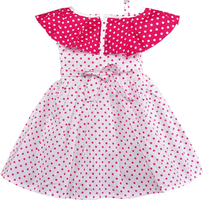 Girls Midi/Knee Length Casual Dress  ctn610pnk