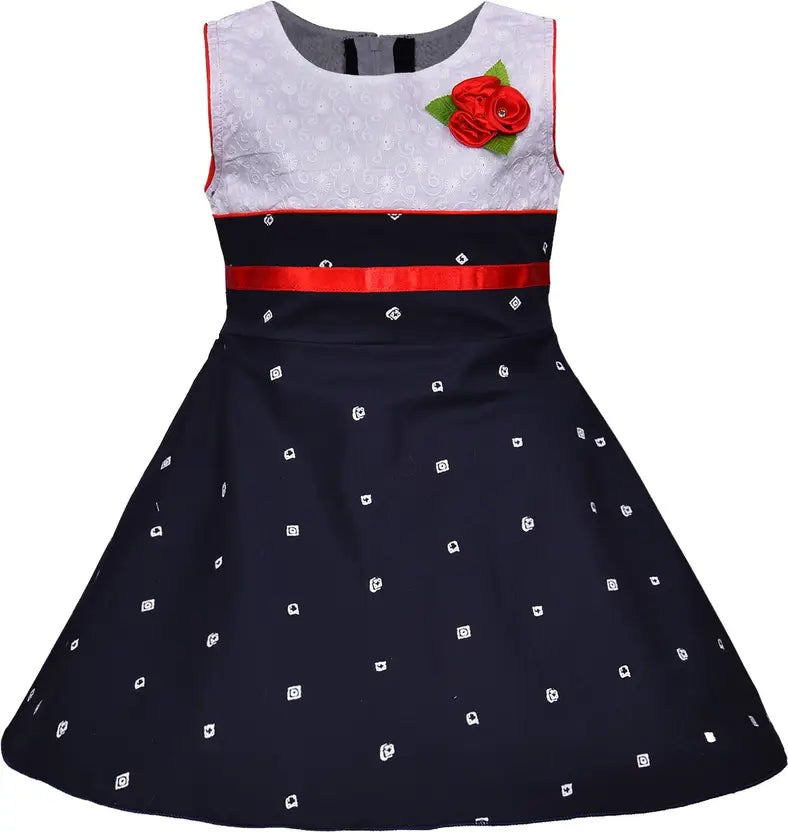 Girls Midi/Knee Length Casual Dress ctn054wnb
