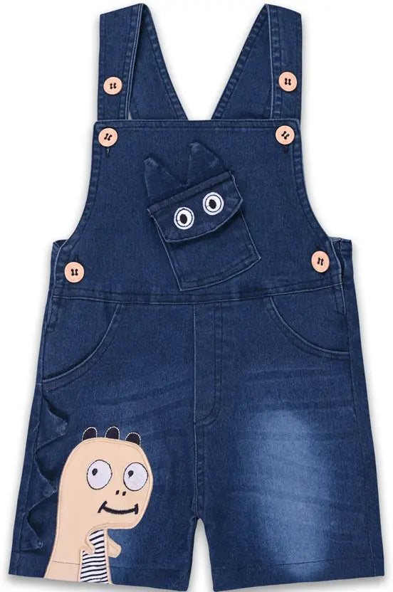 Dungaree For Baby Boys Casual Solid Cotton Blend btp4042pch