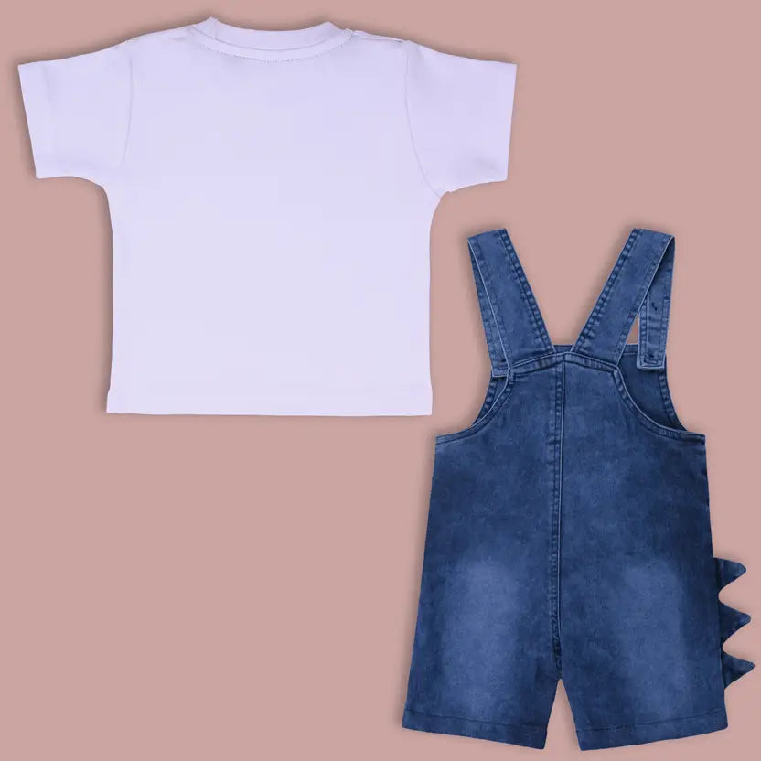 Dungaree For Baby Boys Casual Solid Cotton Blend
