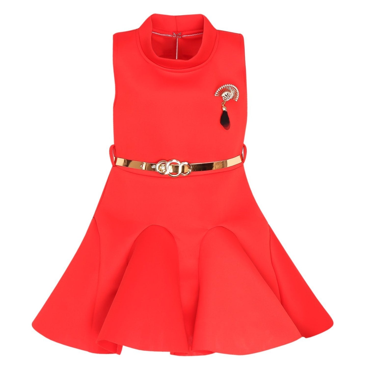 Baby Girls Party Wear Frock Dress fe2438rd - Dresses