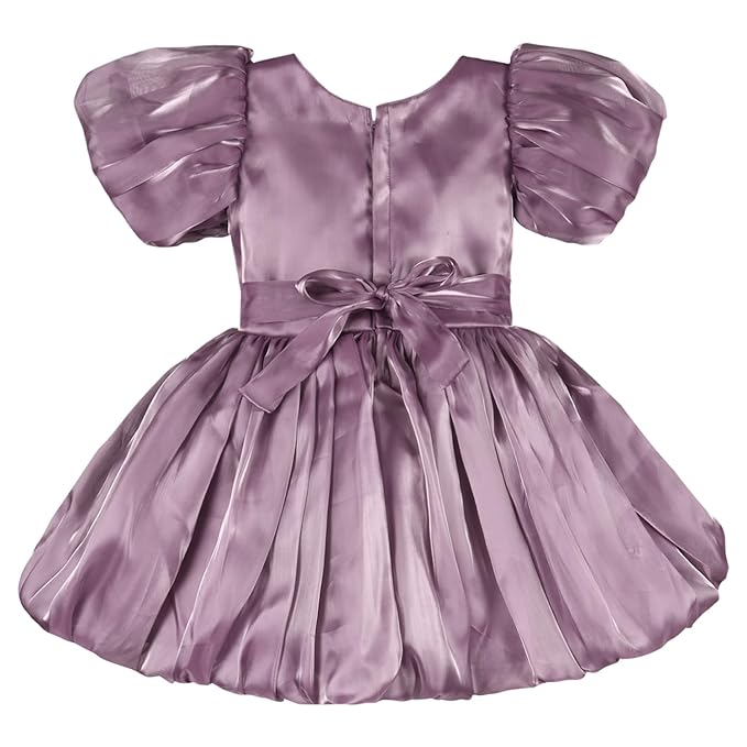 Rhinestone Floral Embellished Balloon Party Dress