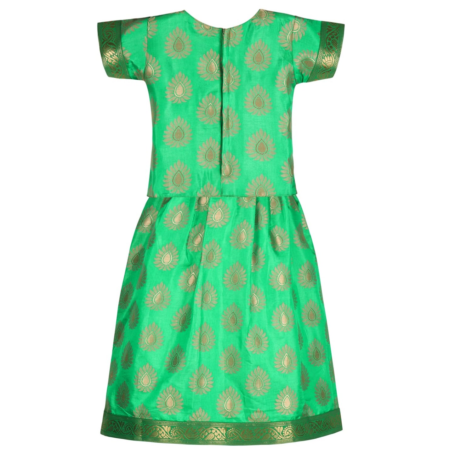Buy Premium Baby Girls Silk Pattu Pavadai Dress Online