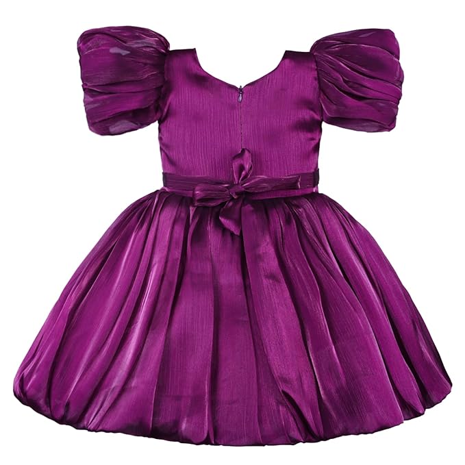 Rhinestone Floral Embellished Balloon Party Dress
