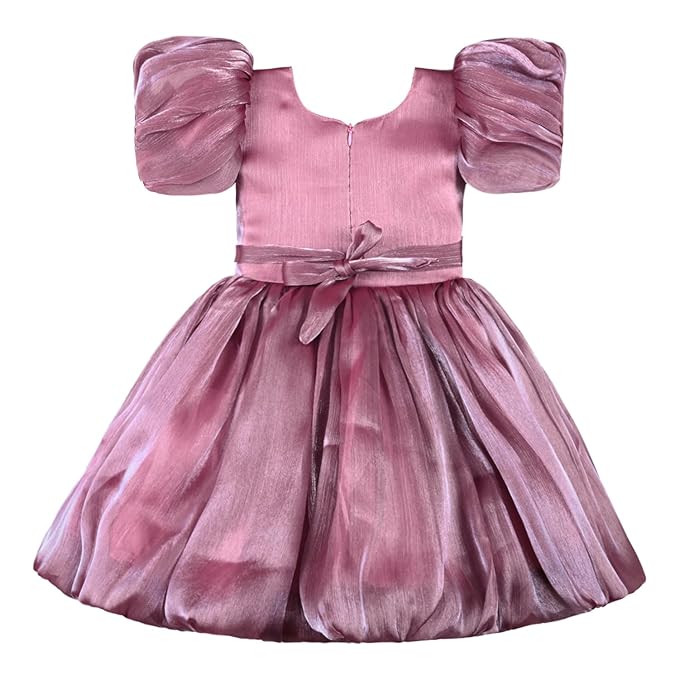 Rhinestone Floral Embellished Balloon Party Dress
