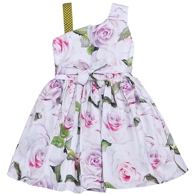 Girls Pure Cotton Floral Summer Casual Dress