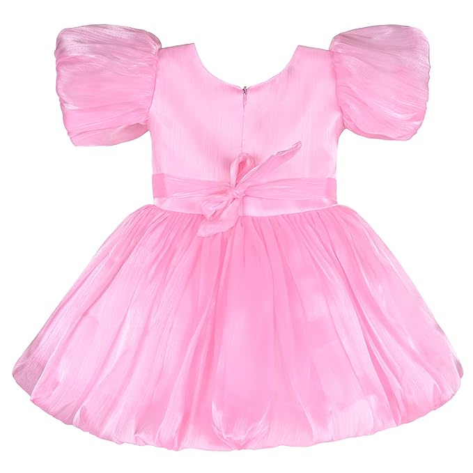 Rhinestone Floral Embellished Balloon Party Dress