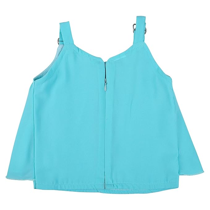 Baby Girls Top and Dhoti Pant Dress For Girls-(csl302blu)
