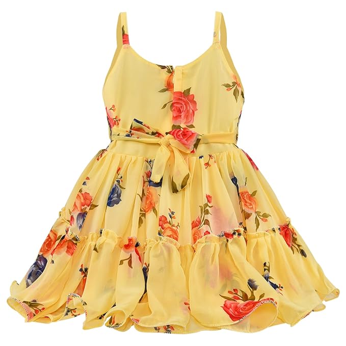 Girls Floral Strappy Dress fe3149y