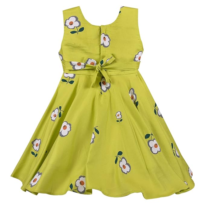 Girls cotton Floral Printed Summer Dress