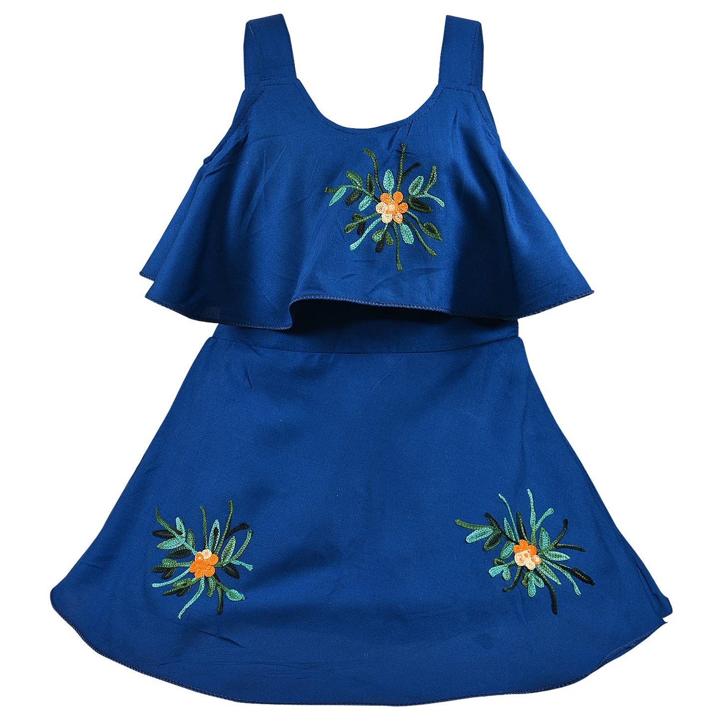 Girls Embroidered Dress csl244sgnw