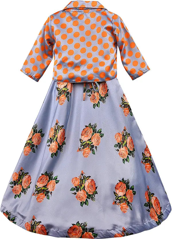 Girls Maxi/Full Length Casual Dress LF174y