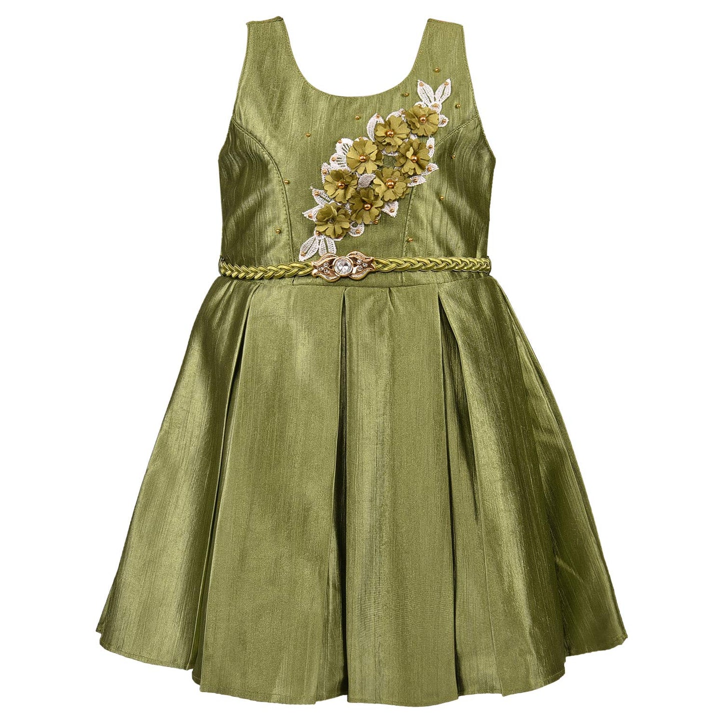 Baby Girls Party Wear Frock Birthday Dress For Girls bxa228grnnw - Party Wear - frocks Party Wear - baby dress