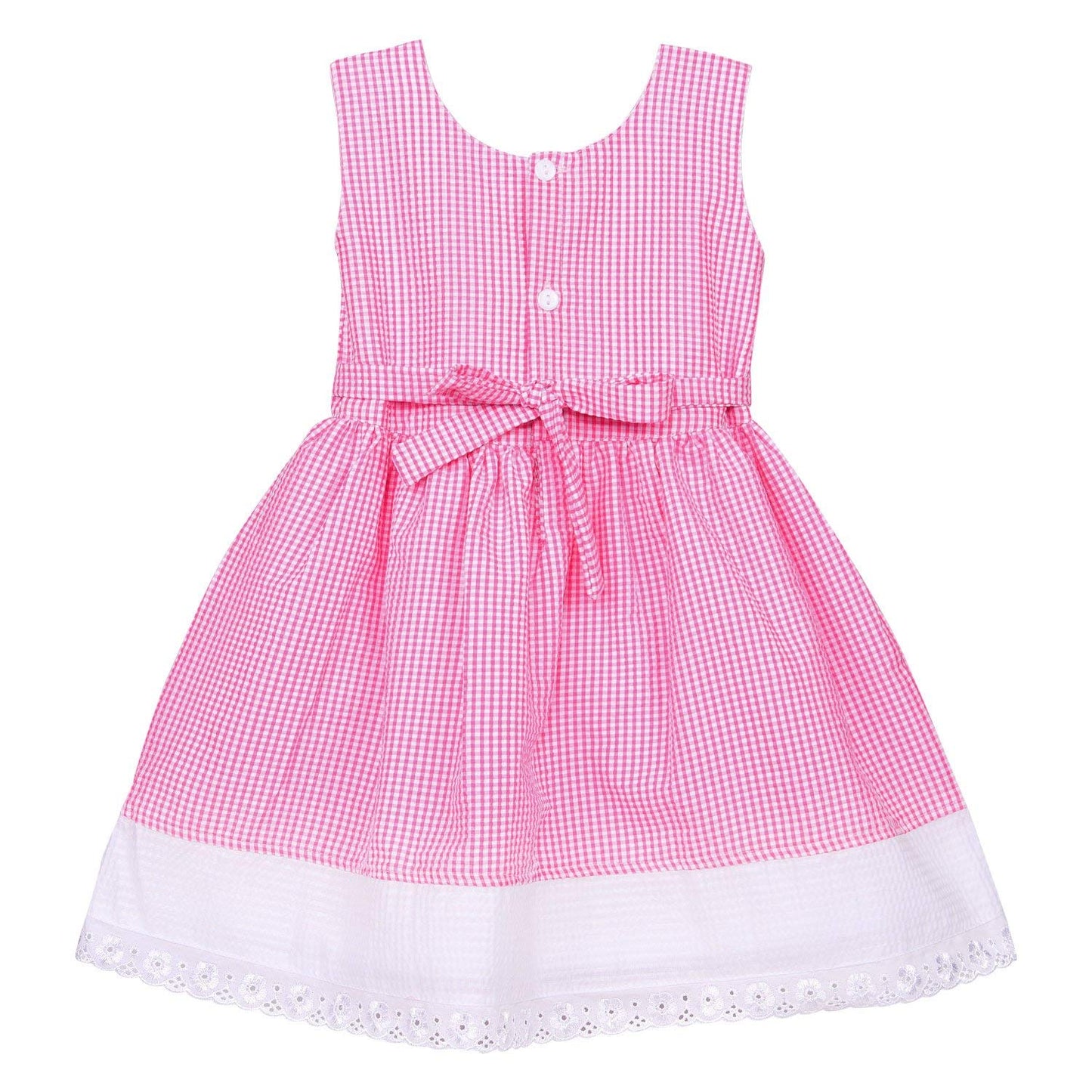 Baby Girls Cotton Frock Dress Ctn272P - Cotton Wear - frocks Cotton Wear - baby dress
