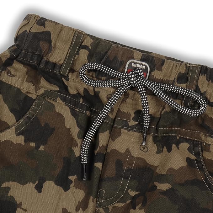 Boys Camouflage Printed Jogger Fit Jeans